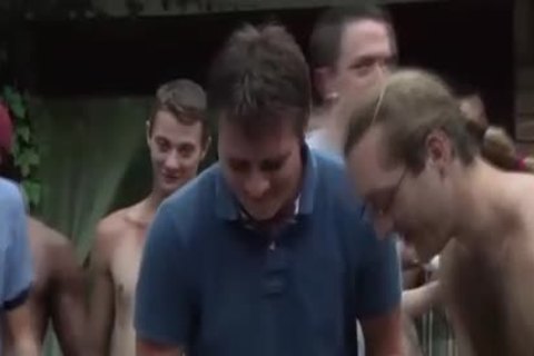 slutty Interracial Bukkake orgy