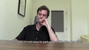 A computer network technician with a humongous boner