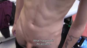 slutty teen lies down and spread the a-hole open