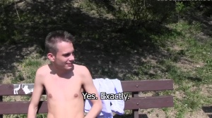 naive and shy lad got fucked in park