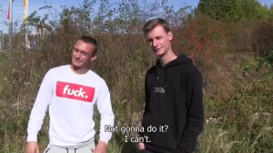 Two friends are doing indecent stuff for money