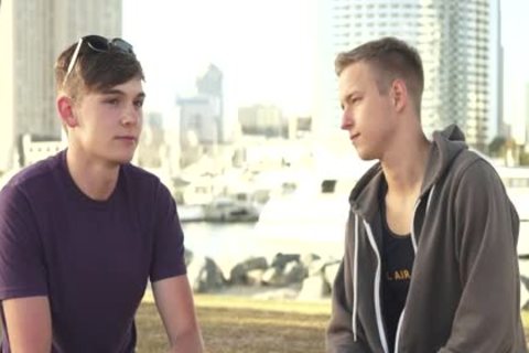 Our Very Own blonde Teenage boy dildo - Finn & Noah