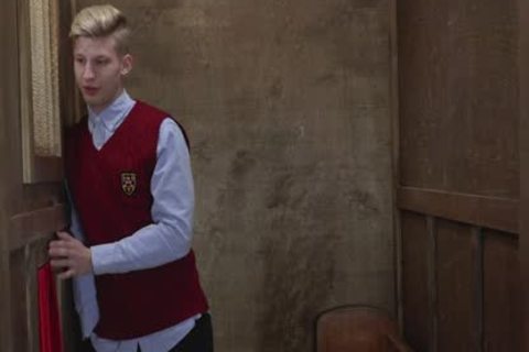 blowing large penis Priest In Gloryhole