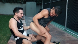 HotHouse: Young wearing shorts nailed by balls stud