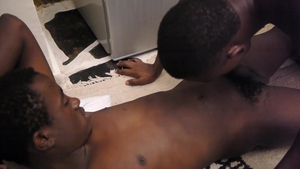 80 Gays - Real fucking accompanied by african young twink Fred